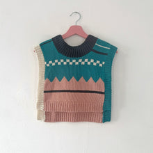 Load image into Gallery viewer, Sample Sale Cotton Teal/Pink Dickie⌇Ready to Ship