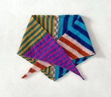 Load image into Gallery viewer, Triangle Scarf #12 Mohair Stripes⌇Ready to Ship