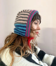 Load image into Gallery viewer, Stripy Mohair Bonnet