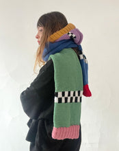 Load image into Gallery viewer, Chunky Colourblock Hooded Scarf - MTO