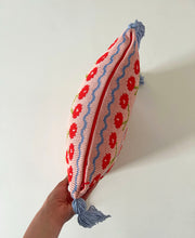 Load image into Gallery viewer, Sample Cherry Wiggle Square Cushion⌇Ready to Ship