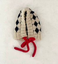 Load image into Gallery viewer, Chunky Cream Harlequin Bonnet⌇Ready to Ship