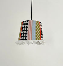 Load image into Gallery viewer, Sample Frilly Harlequin Lampshade 23cm ⌇Ready to Ship