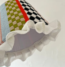 Load image into Gallery viewer, Sample Frilly Harlequin Lampshade 23cm ⌇Ready to Ship