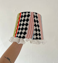 Load image into Gallery viewer, Sample Frilly Harlequin Lampshade 23cm ⌇Ready to Ship