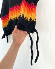 Load image into Gallery viewer, Sample Sale Blue Flame Vest Crop Size M⌇Ready to Ship