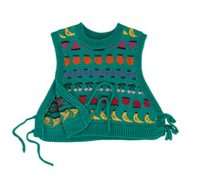 Load image into Gallery viewer, Sample Sale Fruity Tie Side Vest Crop Size M/L⌇Ready to Ship
