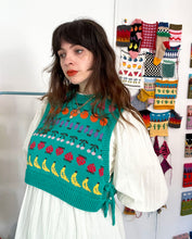 Load image into Gallery viewer, Sample Sale Fruity Tie Side Vest Crop Size M/L⌇Ready to Ship