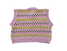 Load image into Gallery viewer, Lilac Flower Knitted Vest
