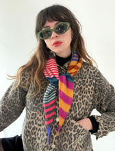 Load image into Gallery viewer, Triangle Scarf #12 Mohair Stripes⌇Ready to Ship