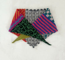 Load image into Gallery viewer, Mohair Scrappy Stripes Triangle Scarf⌇Ready to Ship