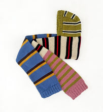 Load image into Gallery viewer, Chunky Multi Stripe Hooded Scarf - MTO