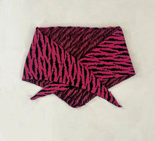 Load image into Gallery viewer, Cotton Pink Tiger Triangle Scarf ⌇Ready to Ship