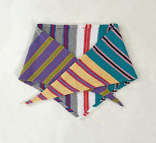 Load image into Gallery viewer, Cotton Multi Stripe Triangle Scarf ⌇Ready to Ship
