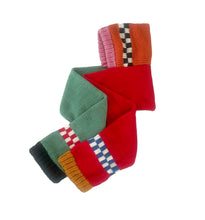 Load image into Gallery viewer, Sample Sale Chunky Colourblock Hooded Scarf ⌇Ready to Ship
