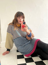 Load image into Gallery viewer, Sample Sale Multicolour Grid Jumper Dress ⋮ Size L/XL⌇Ready to Ship
