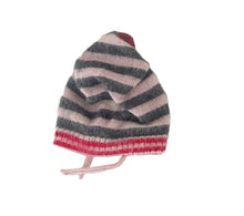 Load image into Gallery viewer, Sample Sale Mohair Striped Tie Up Hood ⌇Ready to Ship
