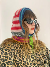 Load image into Gallery viewer, Stripy Mohair Balaclava
