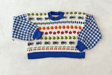 Load image into Gallery viewer, Sample Sale Blue Picnic Crop Jumper Size L⌇Ready to Ship
