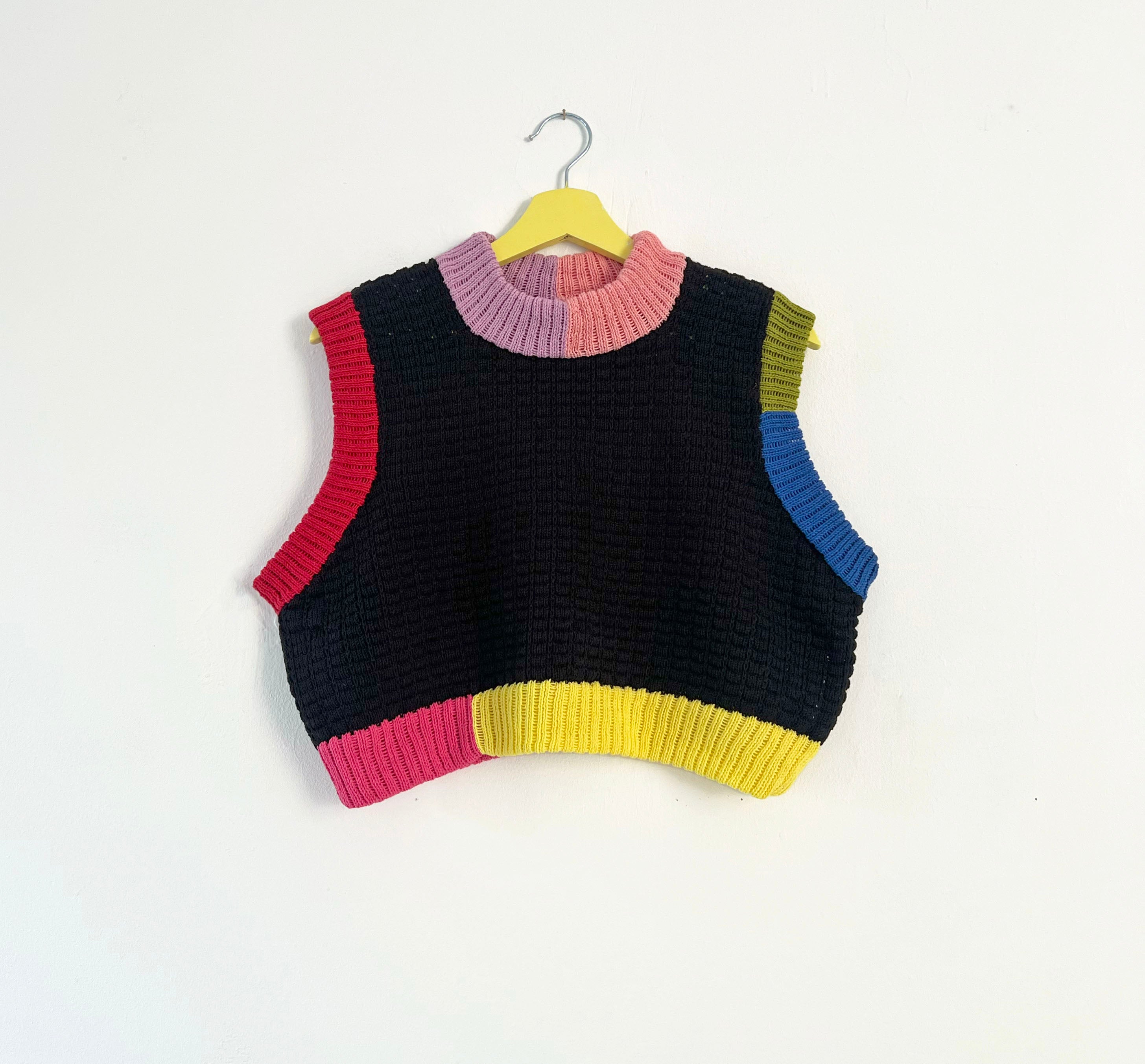 Block Colour Rib Textured Vest – shopgmmrs