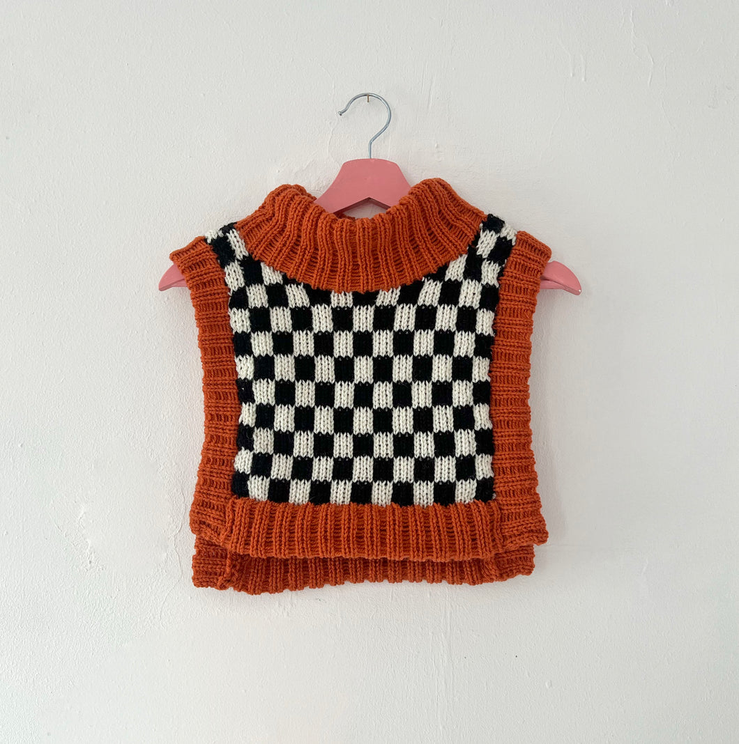 Sample Sale Checkerboard Dickie Collar/ Scarf ⌇Ready to Ship