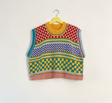 Load image into Gallery viewer, Sample Sale Multi Pattern Vest ⋮ Crop Size L⌇Ready to Ship
