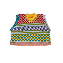 Load image into Gallery viewer, Sample Sale Multi Pattern Vest ⋮ Crop Size L⌇Ready to Ship
