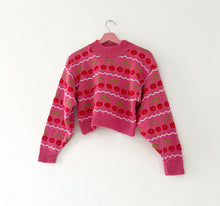 Load image into Gallery viewer, Sample Sale Cherry Wiggle Jumper ⋮ Crop S⌇Ready to Ship
