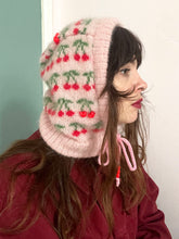 Load image into Gallery viewer, Cherry Beaded Mohair Balaclava - MTO
