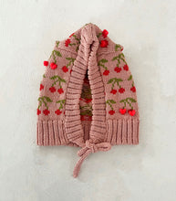 Load image into Gallery viewer, Cherry Beaded Cotton Bonnet⌇Ready to Ship
