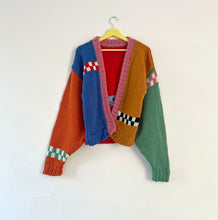 Load image into Gallery viewer, Sample Sale Chunky Colourblock Cardigan ⋮ Full Length Size S⌇Ready to Ship
