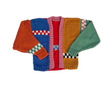 Load image into Gallery viewer, Sample Sale Chunky Colourblock Cardigan ⋮ Full Length Size S⌇Ready to Ship
