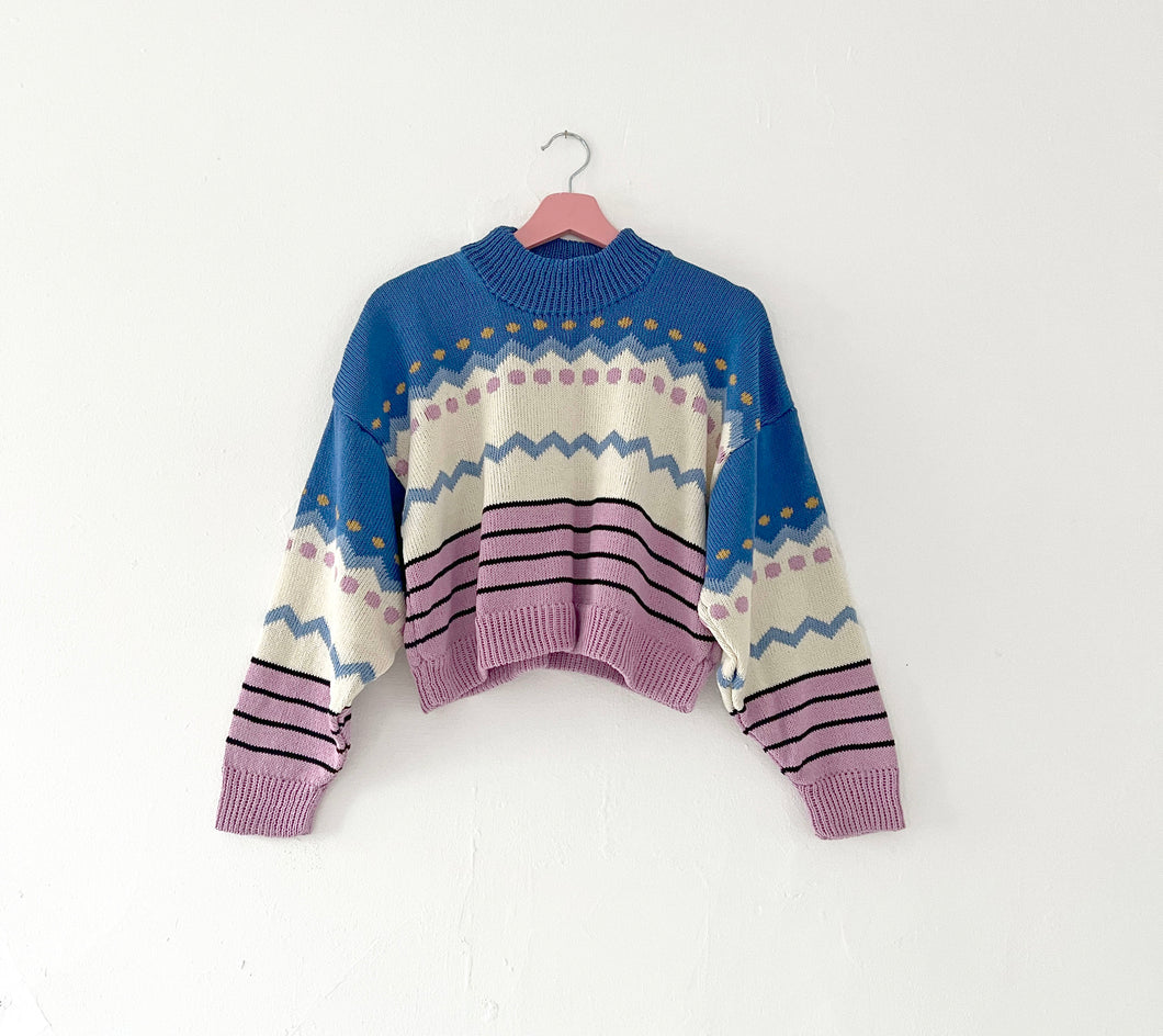 Sample Sale Clown Collage Jumper ⋮ Crop M⌇Ready to Ship