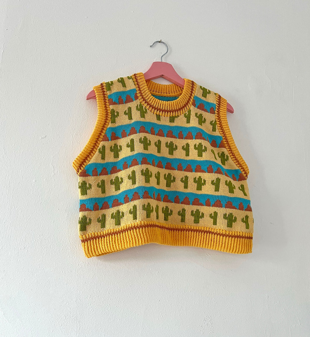 Sample Sale Cowboy Stripe Vest ⋮ Crop Size M⌇Ready to Ship