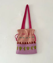 Load image into Gallery viewer, Sample Sale Knitted Desert Sunset Mini Tote Bag⌇Ready to Ship
