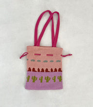 Load image into Gallery viewer, Sample Sale Knitted Desert Sunset Mini Tote Bag⌇Ready to Ship
