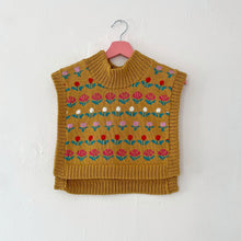 Load image into Gallery viewer, Sample Sale Mustard Floral Dickie Collar/ Scarf ⌇Ready to Ship

