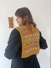 Load image into Gallery viewer, Sample Sale Mustard Floral Dickie Collar/ Scarf ⌇Ready to Ship
