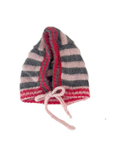 Load image into Gallery viewer, Sample Sale Mohair Striped Tie Up Hood ⌇Ready to Ship
