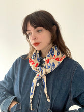Load image into Gallery viewer, Cotton Multi Stripe Triangle Scarf ⌇Ready to Ship
