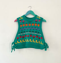 Load image into Gallery viewer, Sample Sale Fruity Tie Side Vest Crop Size M/L⌇Ready to Ship

