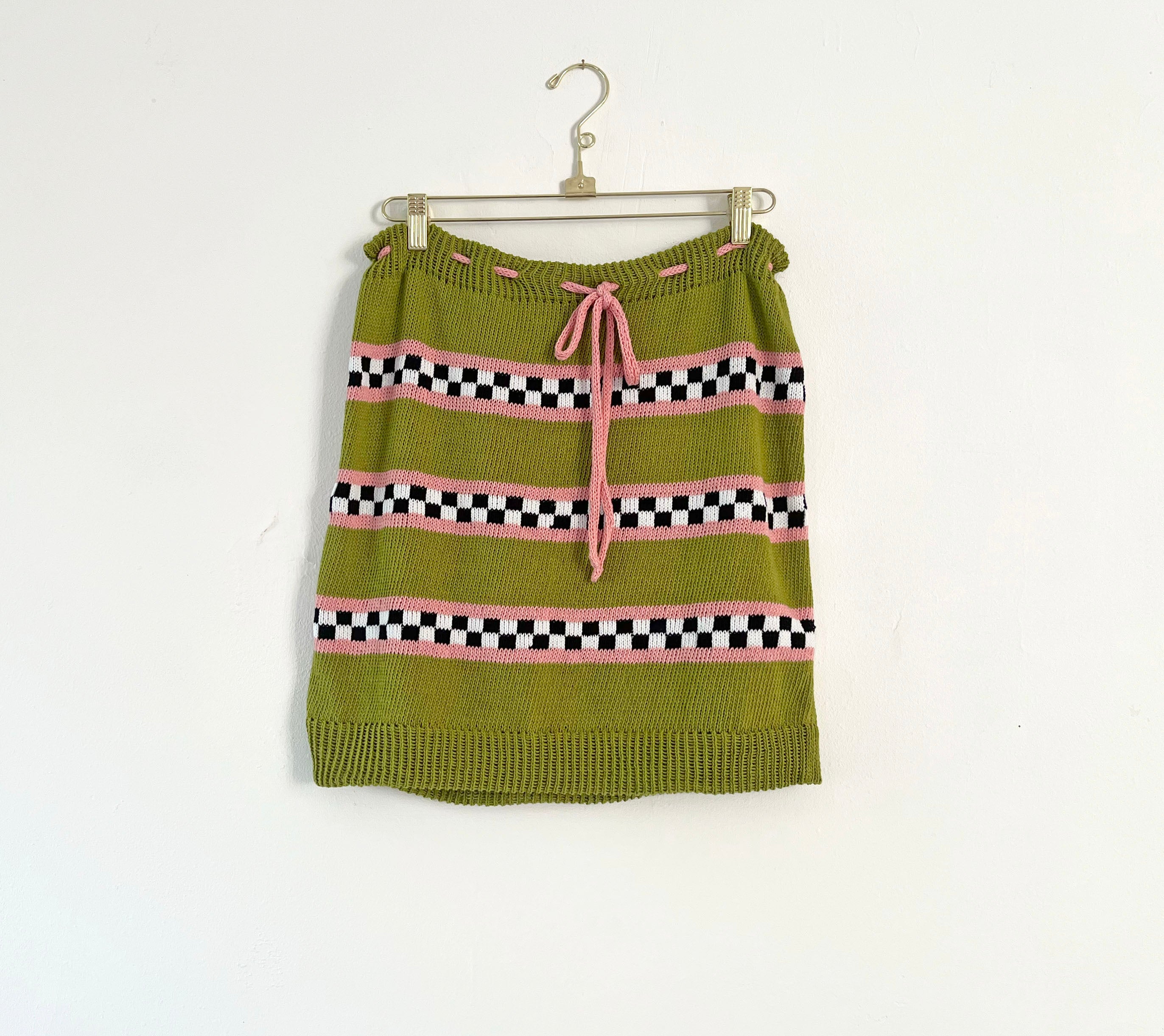 Chartreuse Checker Skirt – shopgmmrs