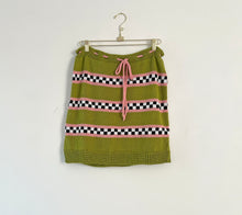 Load image into Gallery viewer, Sample Sale Green Checkerboard Skirt ⋮ Size M⌇Ready to Ship
