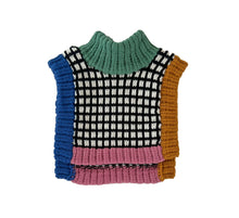 Load image into Gallery viewer, Sample Sale Grid Dickie Collar/ Scarf ⌇Ready to Ship
