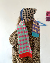 Load image into Gallery viewer, Harlequin Hooded Scarf - MTO
