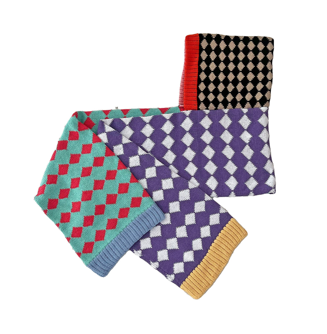 Sample Sale Harlequin Hooded Scarf ⌇Ready to Ship