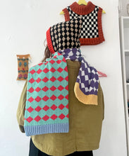 Load image into Gallery viewer, Sample Sale Harlequin Hooded Scarf ⌇Ready to Ship
