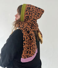 Load image into Gallery viewer, Leopard Hooded Scarf
