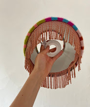 Load image into Gallery viewer, Sample Scrappy Stripes Mini Mohair Lampshade 20cm⌇Ready to Ship
