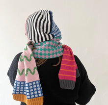 Load image into Gallery viewer, Sample Sale Pattern Mix Hood Scarf ⌇Ready to Ship
